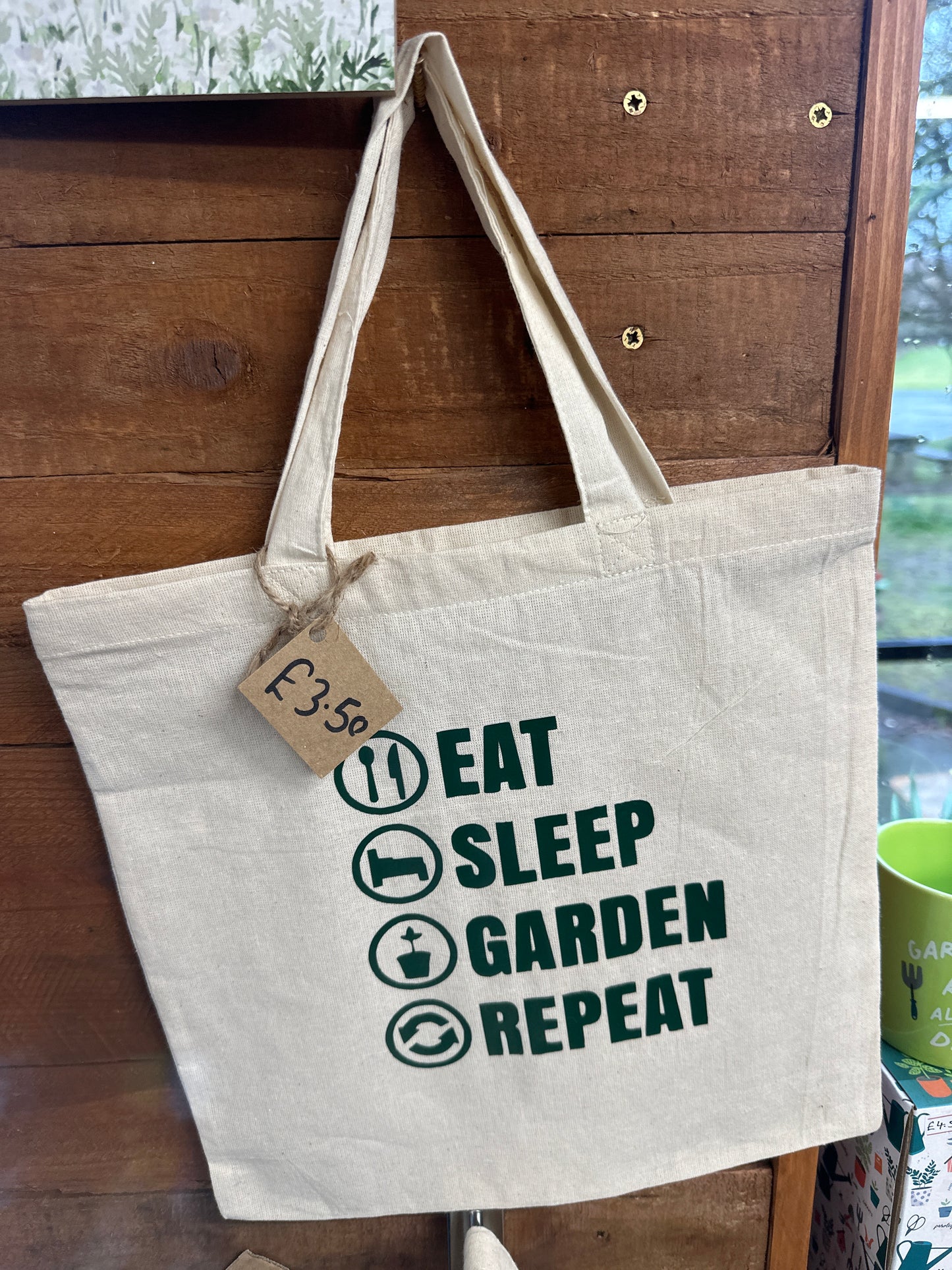 ‘Eat, Sleep’ Tote Bag