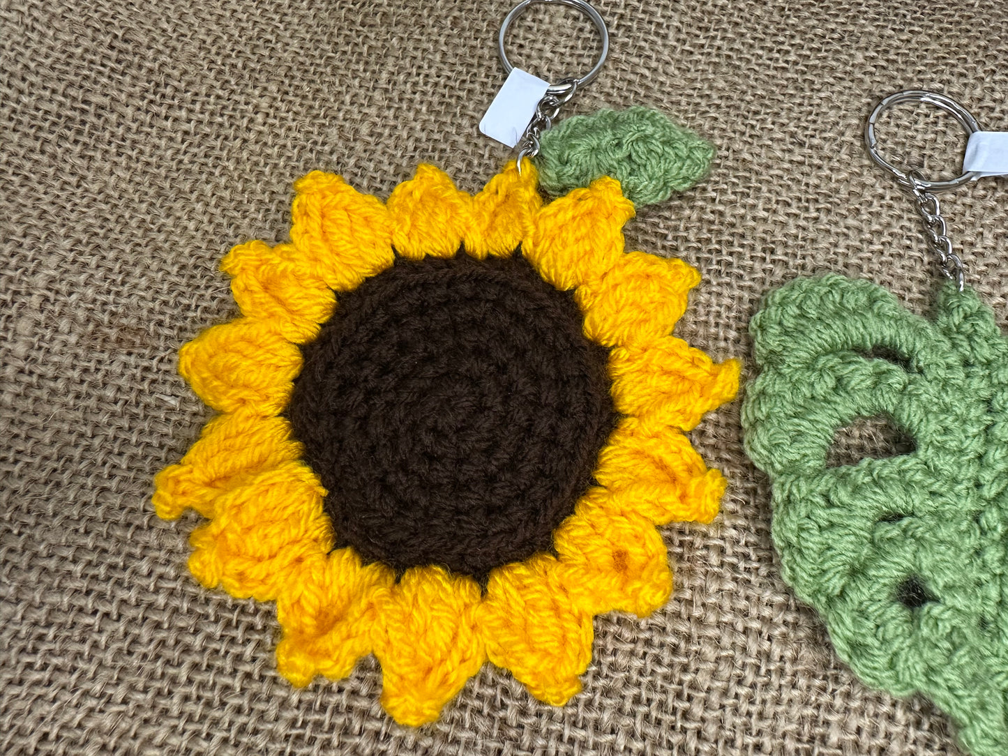 Keyring - Sunflower (bright yellow)