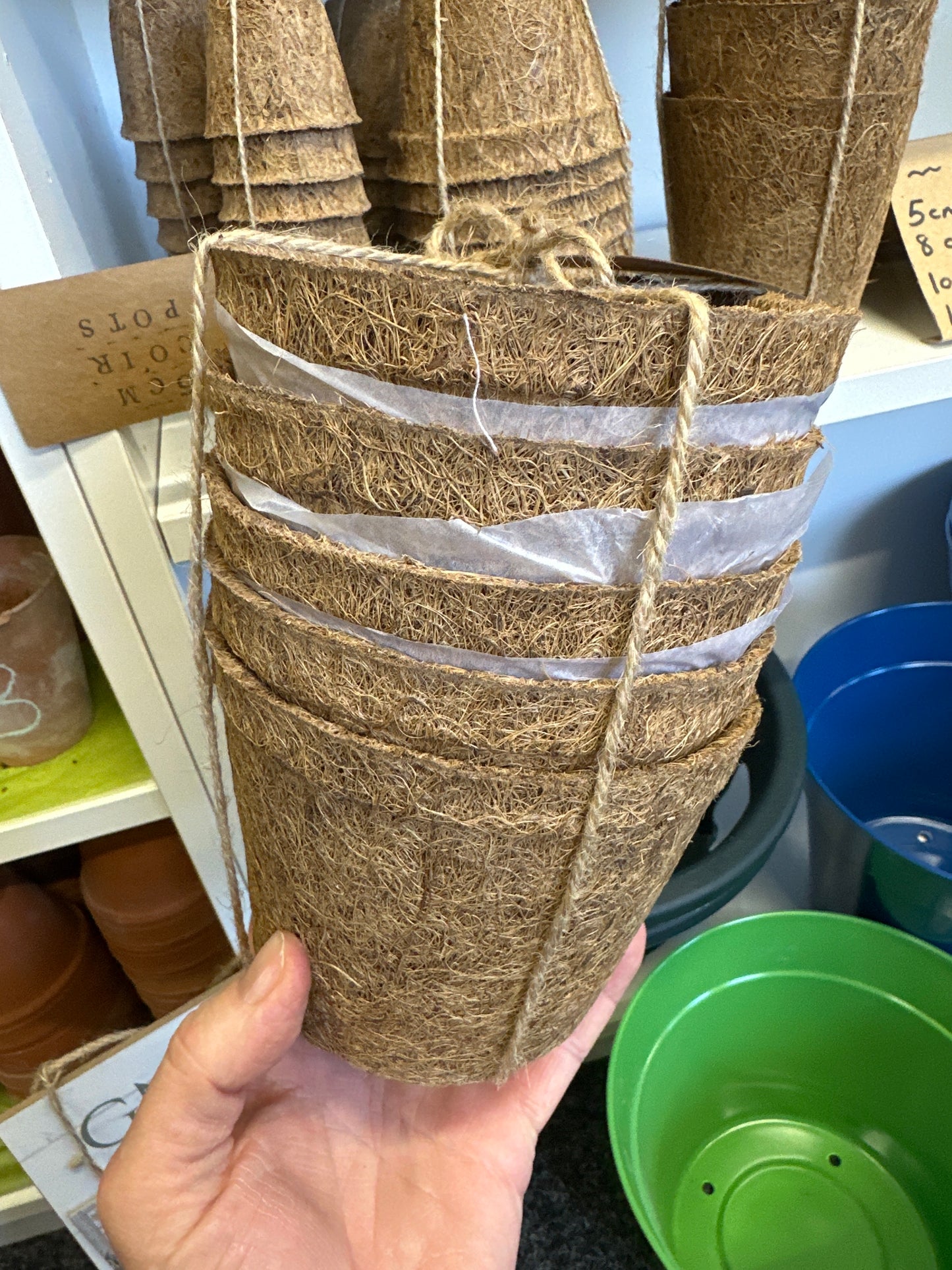 Coir Pots - 1 ltr (5 pack)