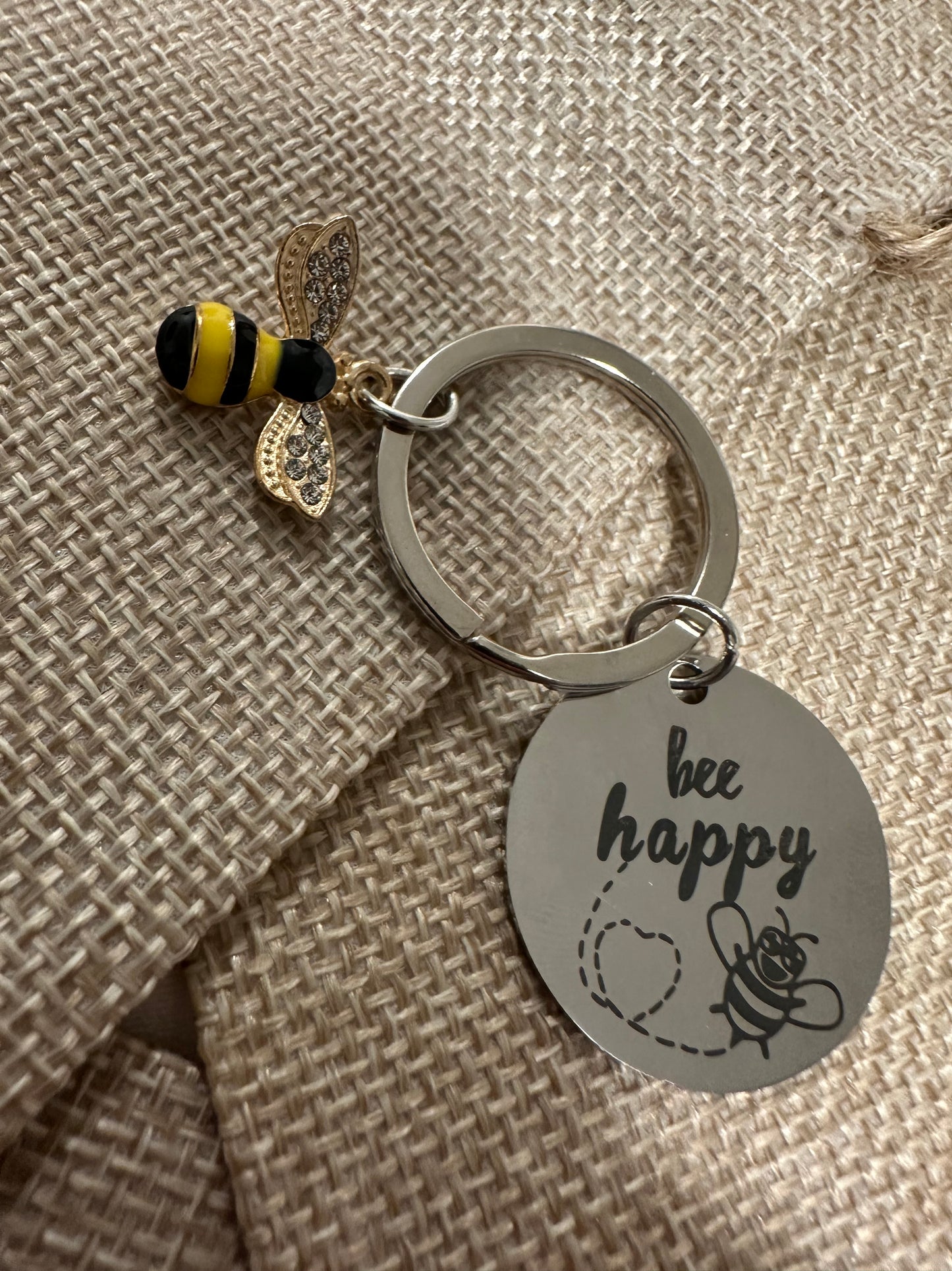 ‘Bee Happy’ Keyring