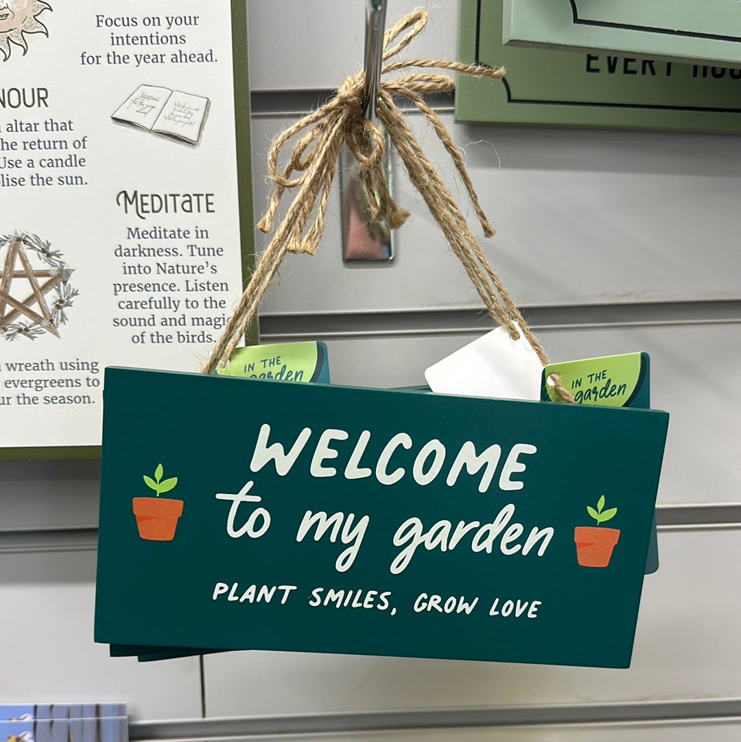 ‘Welcome to my Garden’ Hanging Sign