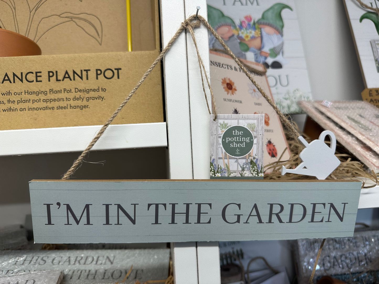 ‘I’m In The Garden’ Hanging Sign