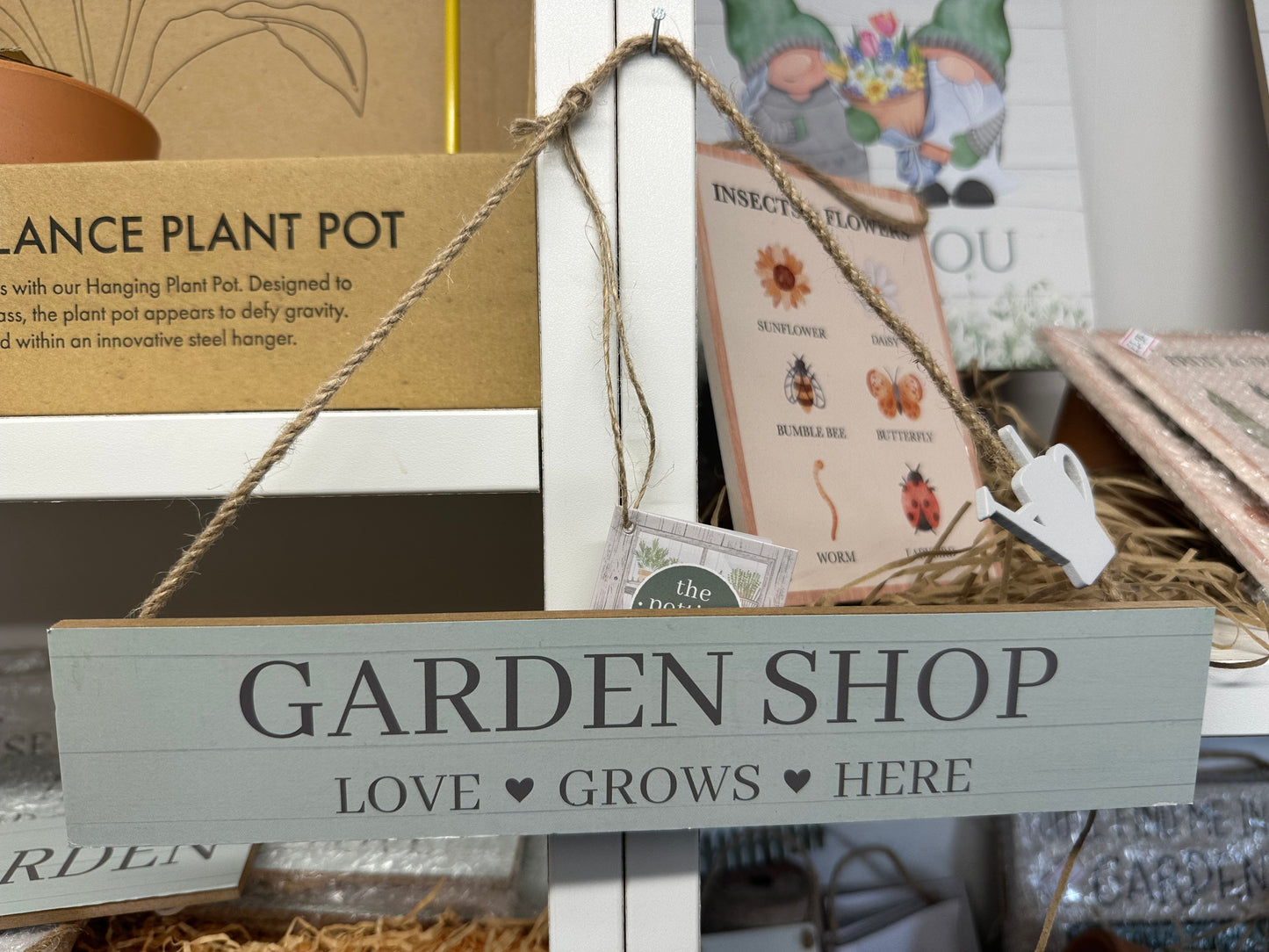 ‘Garden Shop’ Hanging Sign