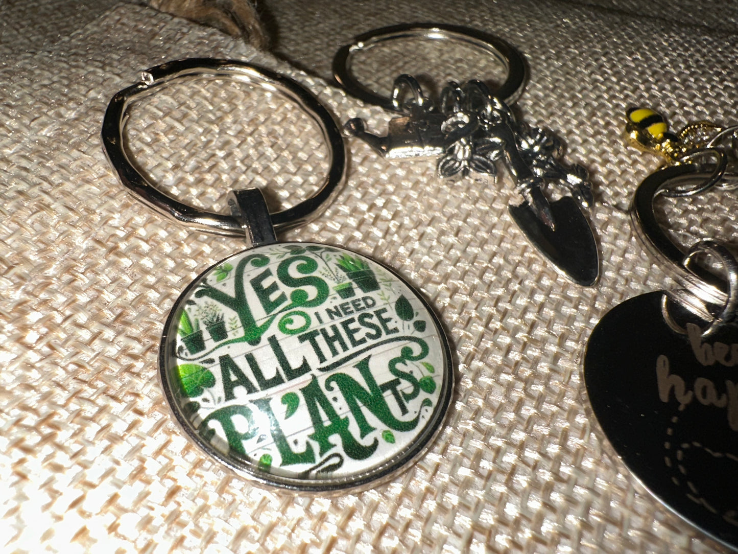 ‘Yes, I need all these Plants’ Keyring