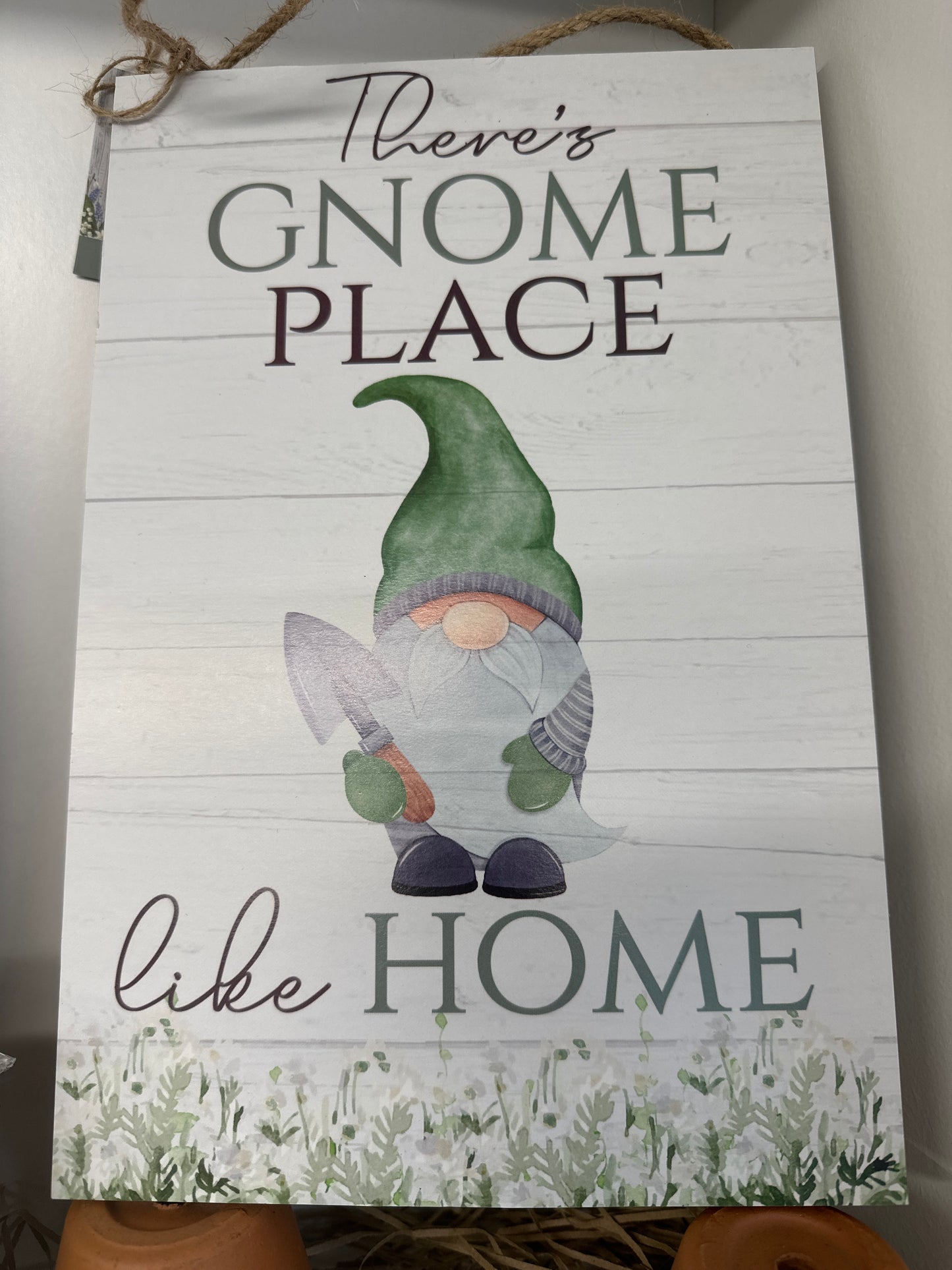 ‘Gnome Place like Home’ Hanging Sign