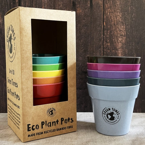 Recycled Bamboo Fibre Pots lol