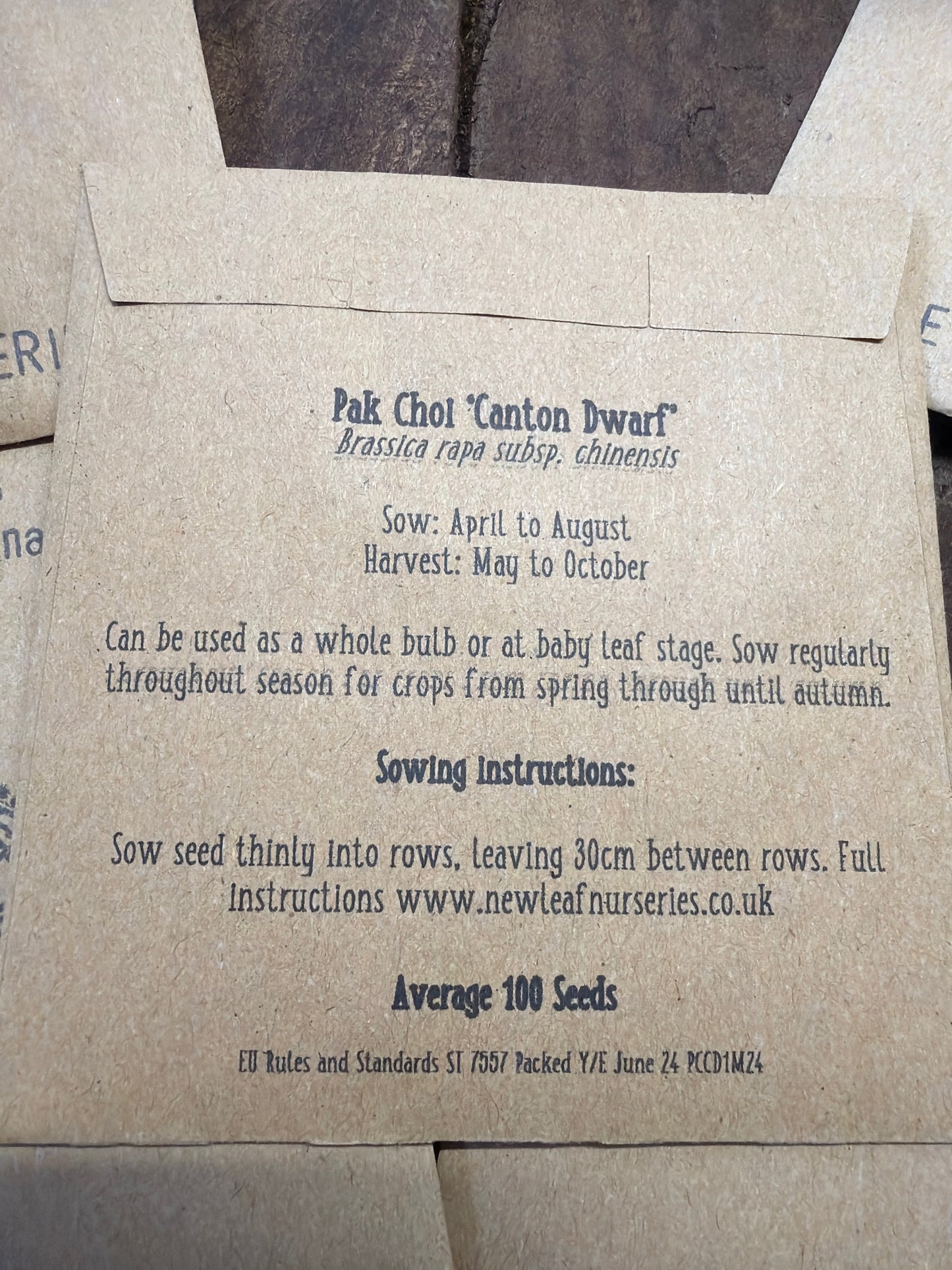 Seed Packs - New Leaf Nurseries (North Wales)