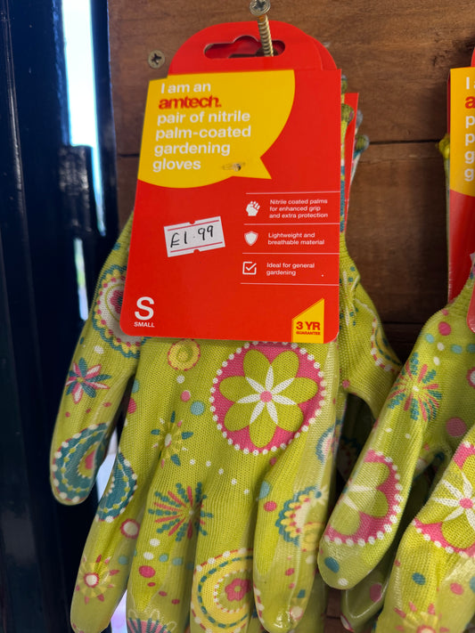 Nitrile Palm-Coated Gardening Gloves