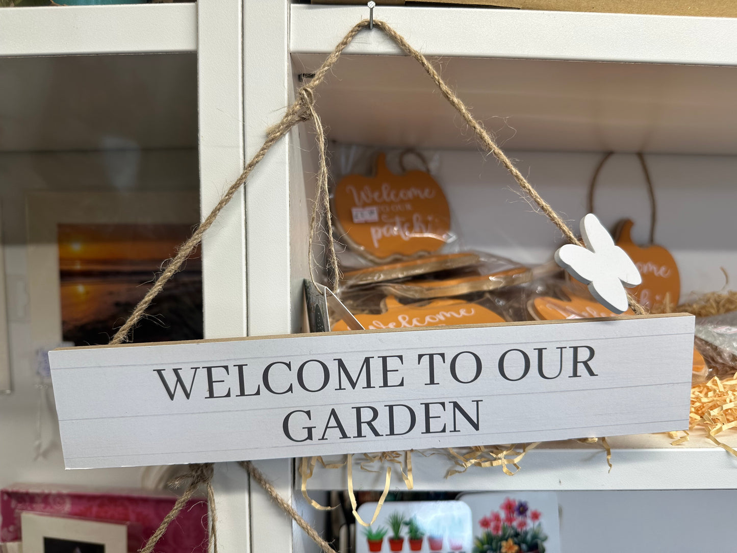 ‘Welcome to our Garden’ Hanging Sign