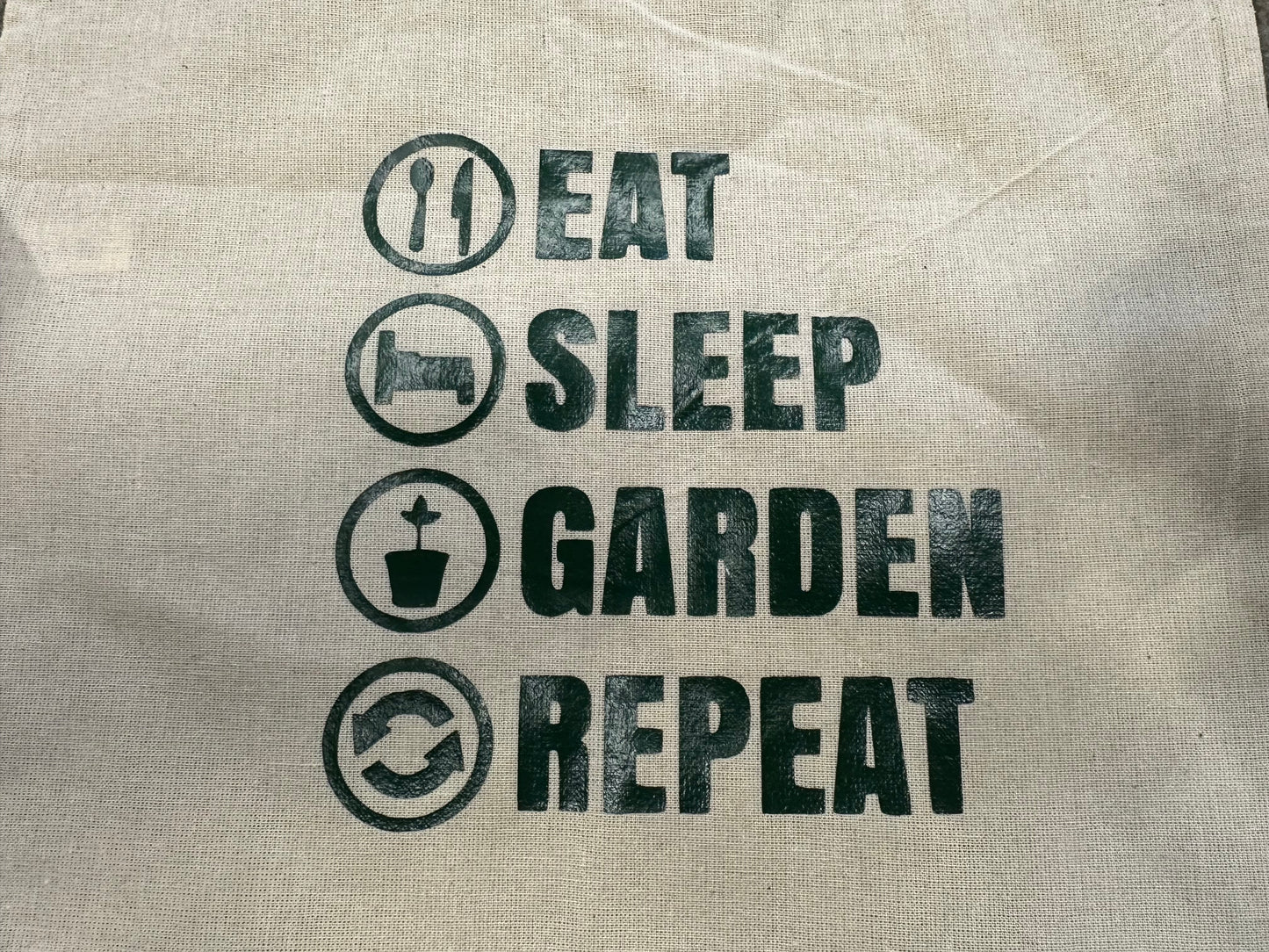 ‘Eat, Sleep, Garden, Repeat’ Tote Bag