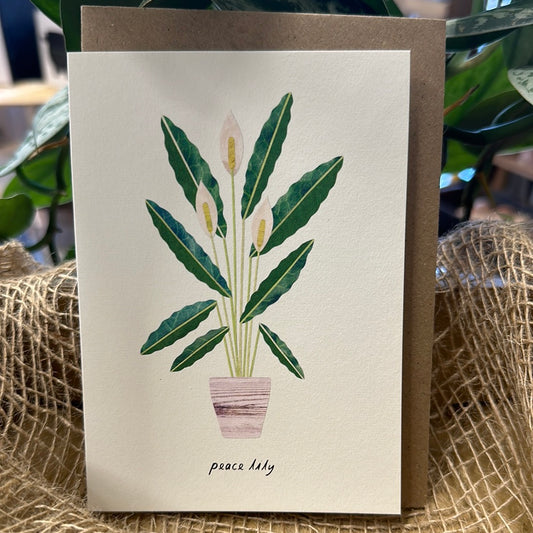 ‘Peace Lily’ Greetings Card