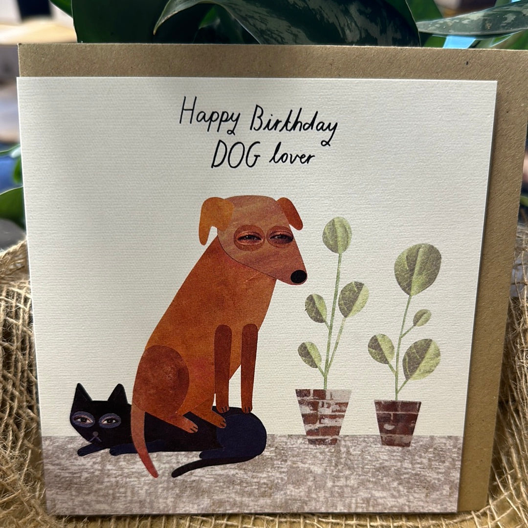 ‘Happy Birthday Dog Lover’ Greetings Card
