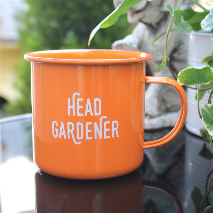 ‘Head Gardener’ Enamel Mug
